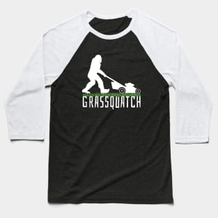 Sasquatch Grassquatch Lawn Mowing for Landscapers Lawn Workers Lawncare Baseball T-Shirt